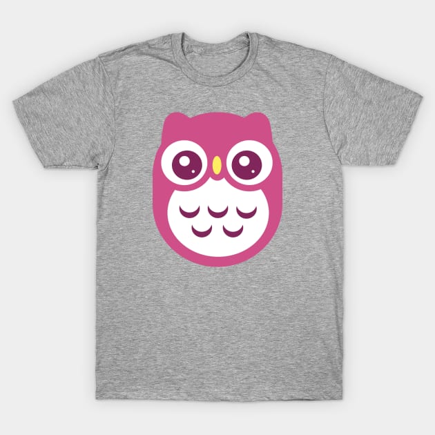 Purple Cute baby Owl T-Shirt by ClaudiaRinaldi